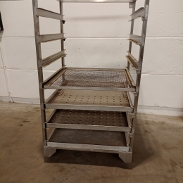 Mobile stainless steel cart